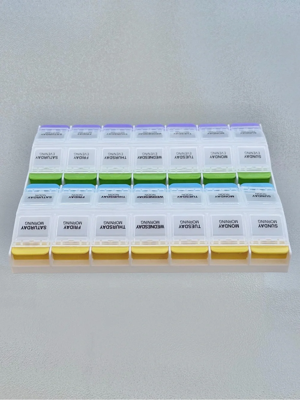 Ezy Dose Medtime Planner 7-Day Weekly/Push-Button Pill Organizer